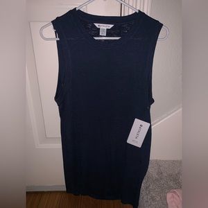 Athleta Breezy Tank Top- Black- NWT- Medium Tall